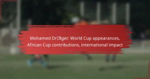 Mohamed Dräger: World Cup appearances, African Cup contributions, international impact
